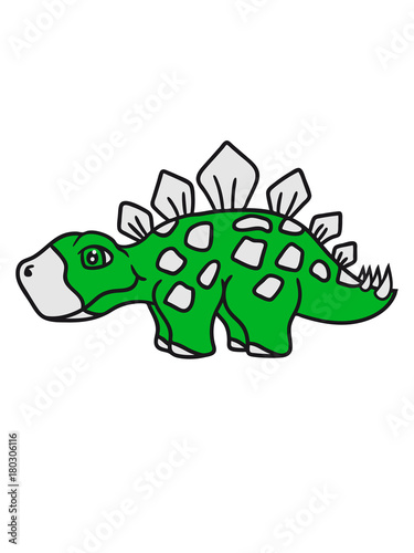 stegosaurus s     niedlich klein pflanzenfresser echse dino saurier dinosaurier gro   comic cartoon freundlich