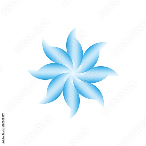 Abstract flower logo icon design vector illustration for shop  boutique  hotel  etc
