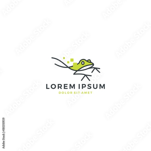 leap frog logo vector