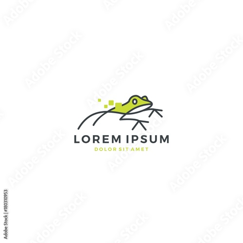 leap frog logo vector