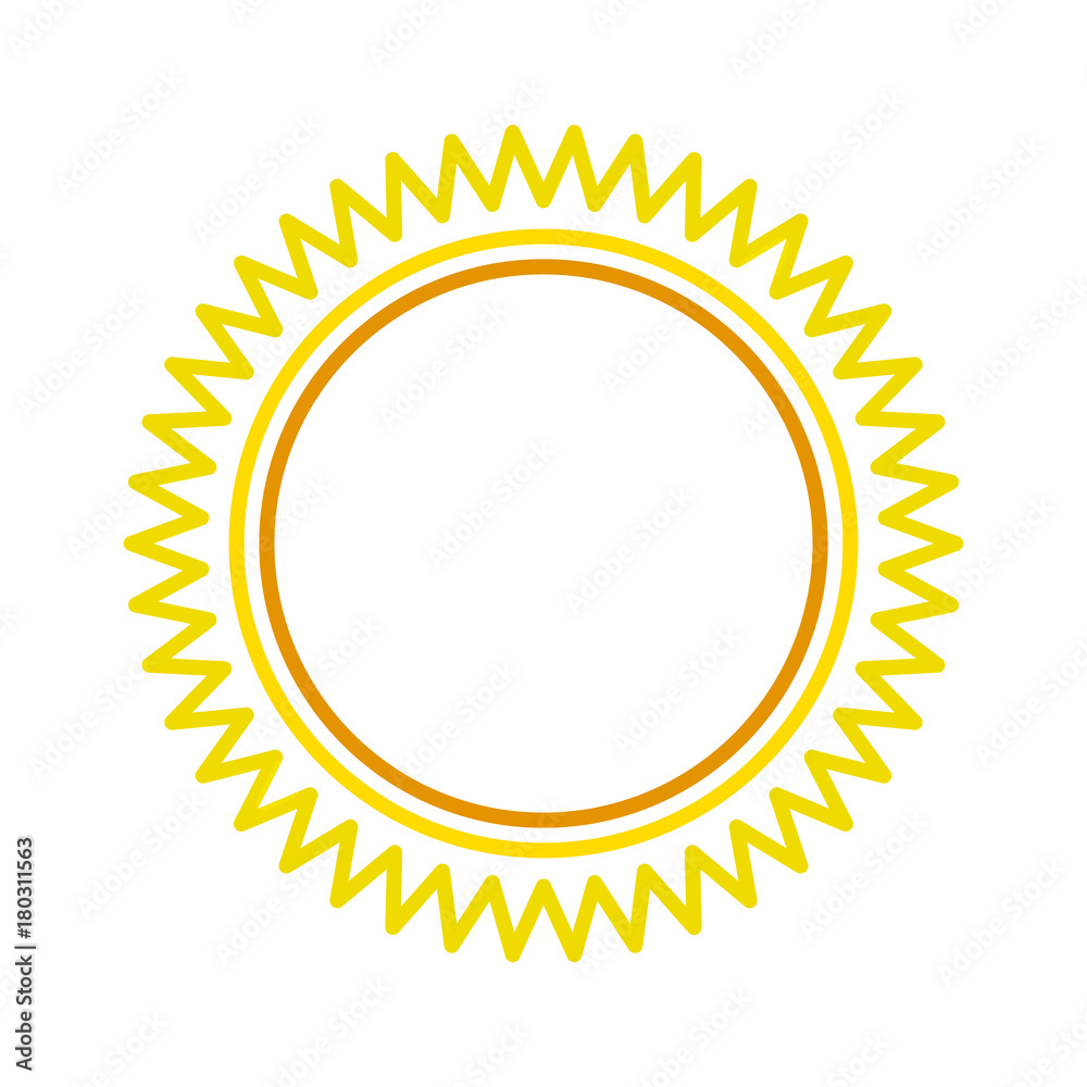 sun icon over white background vector illustration sun icon over white background vector illustration