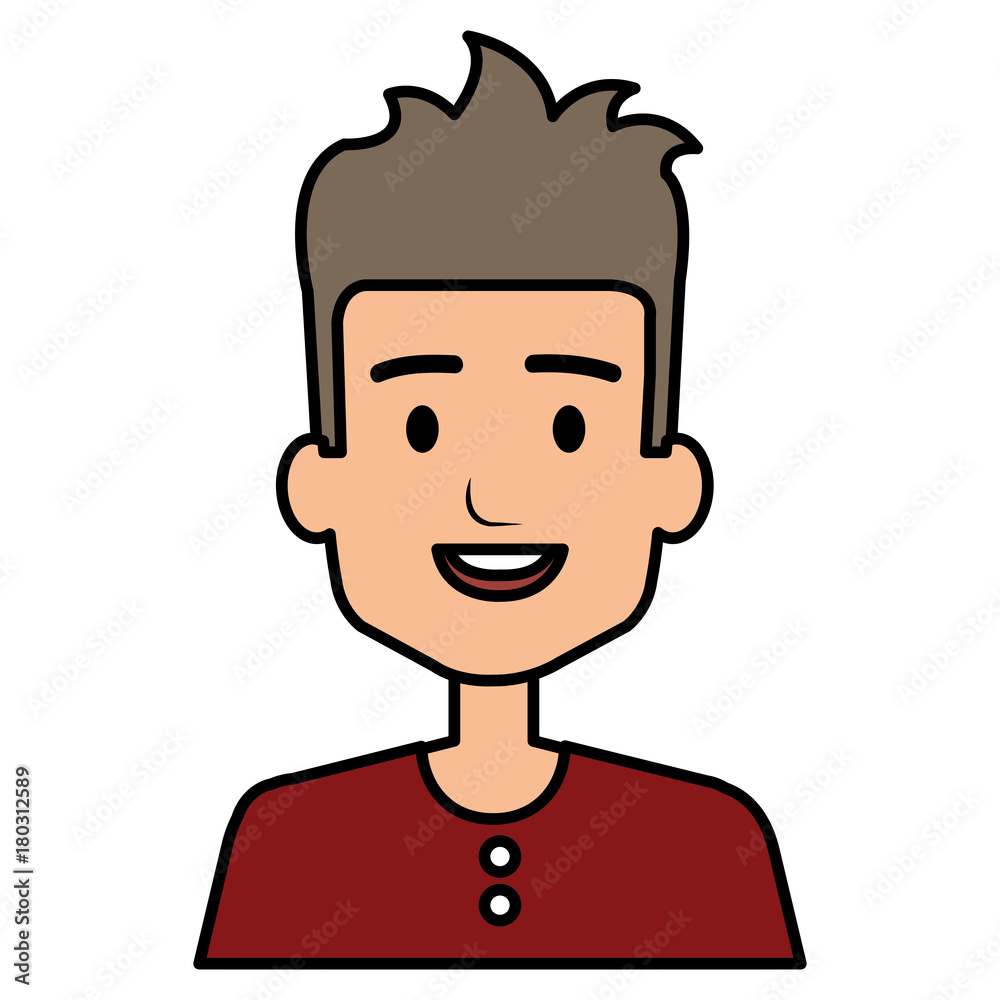 young man avatar character vector illustration design young man avatar character vector illustration design