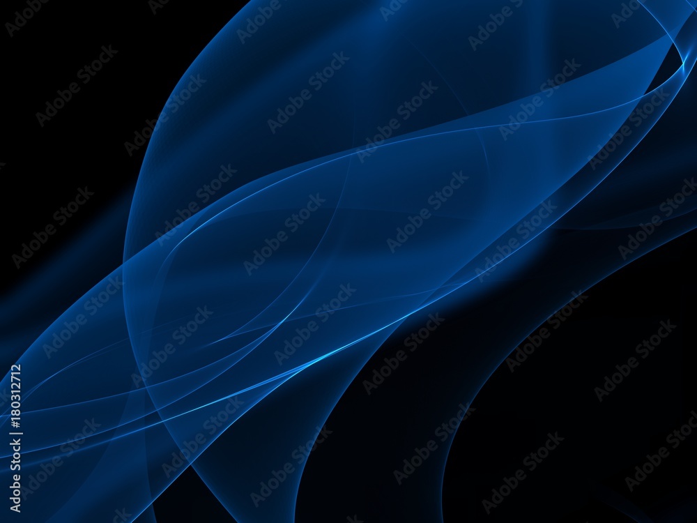 Fototapeta premium Smoke abstract in blue