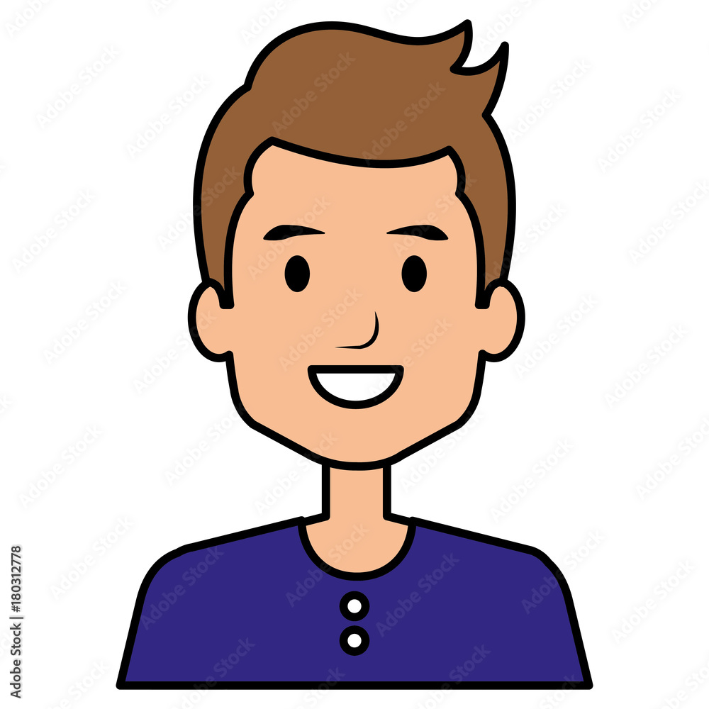 young man avatar character vector illustration design young man avatar character vector illustration design