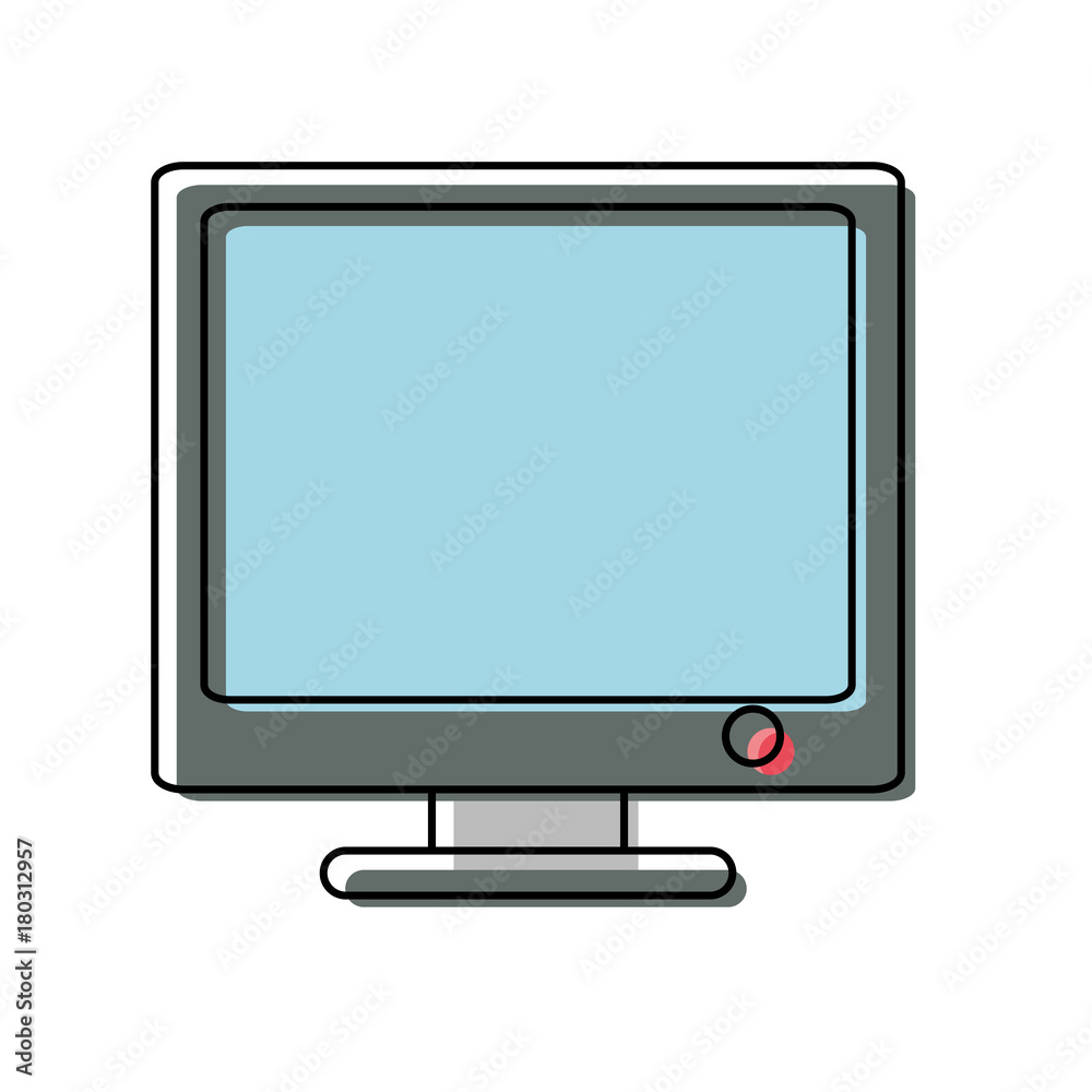 computer icon over white background vector illustration computer icon over white background vector illustration