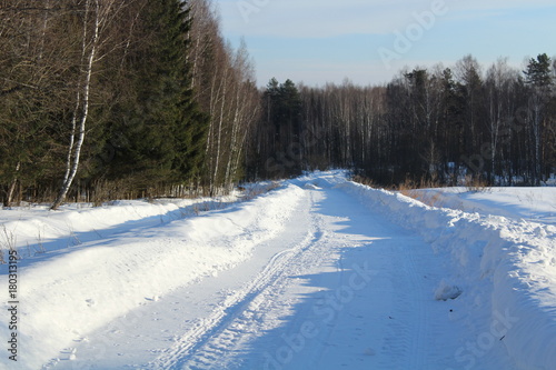 Winter nature in Russia