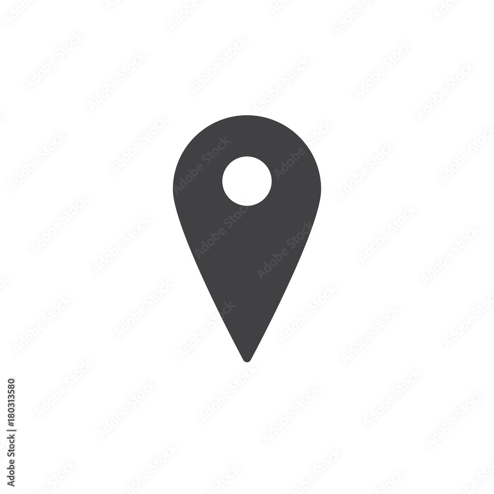 Map pin icon vector, filled flat sign, solid pictogram isolated on white. Location direction symbol, logo illustration. Map pin icon vector, filled flat sign, solid pictogram isolated on white. Location direction symbol, logo illustration.