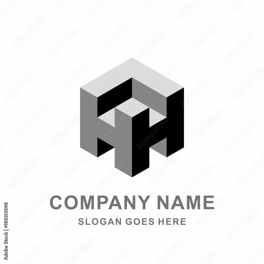 Monogram Letter H Geometric 3D Square Cube Architecture Construction Business Company Stock Vector Logo Design Template Monogram Letter H Geometric 3D Square Cube Architecture Construction Business Company Stock Vector Logo Design Template