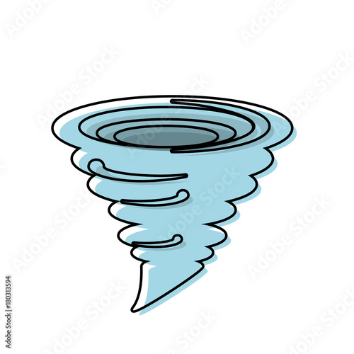 tornado icon over white background vector illustration