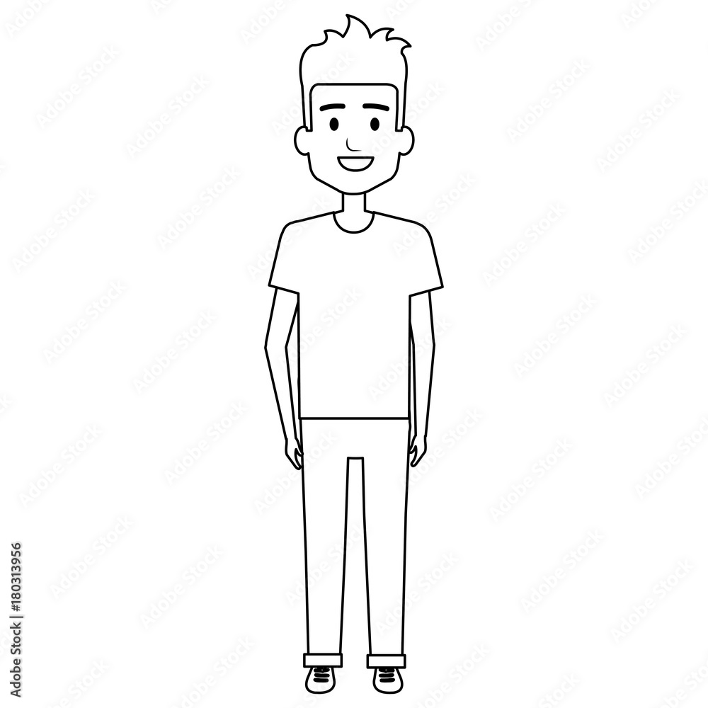 young man avatar character vector illustration design young man avatar character vector illustration design