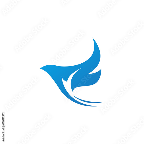 beautiful bird logo template