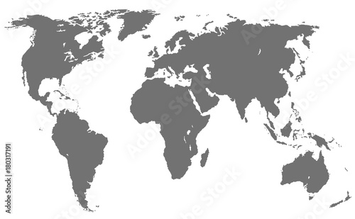 world map  isolated