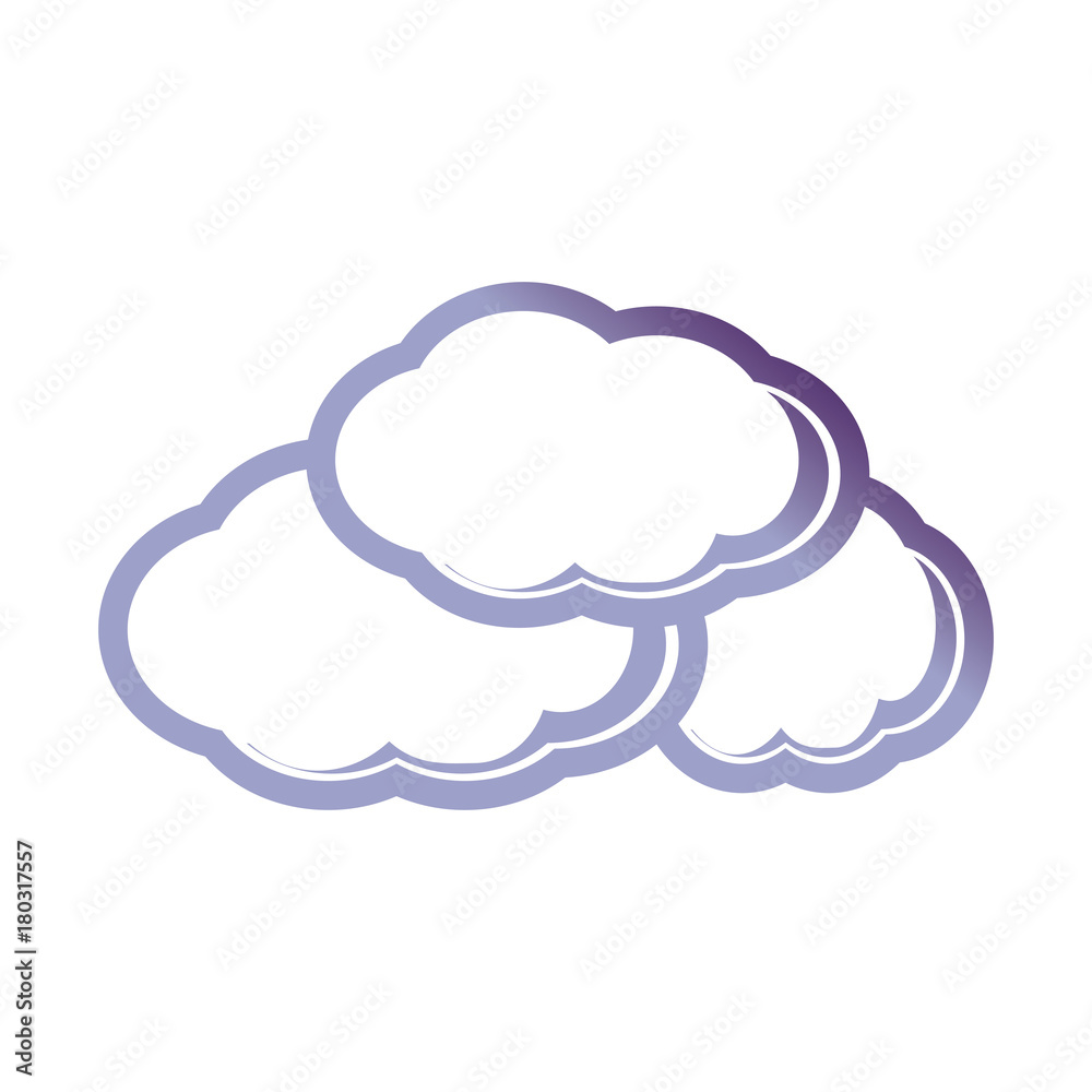 clouds icon over white background vector illustration clouds icon over white background vector illustration