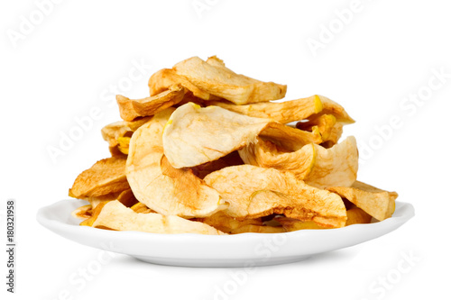Sliced dry apples