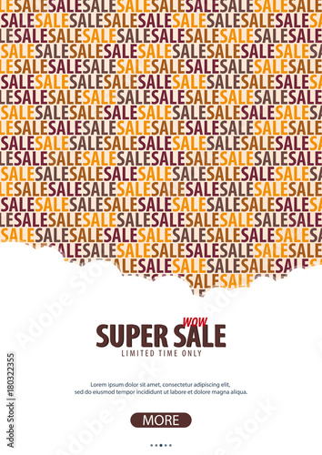 Sale poster or Flyer design. Discount background for the online store, shop, promotional leaflet, poster, banner. Vector illustration.