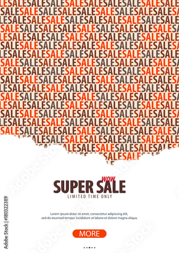 Sale poster or Flyer design. Discount background for the online store, shop, promotional leaflet, poster, banner. Vector illustration.