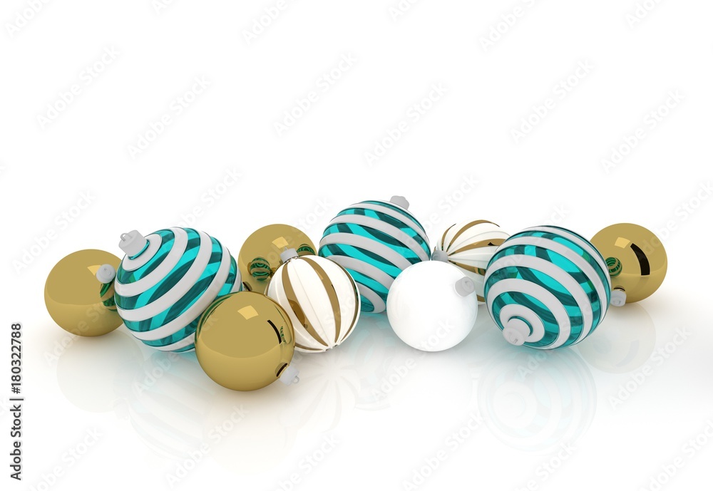 Christmas ornament isolated on white Christmas ornament isolated on white