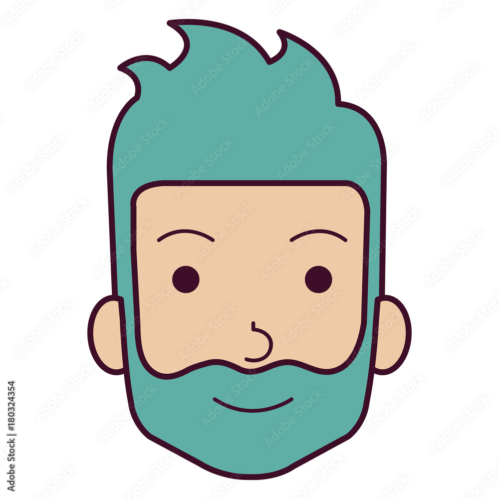 young man head avatar character vector illustration design young man head avatar character vector illustration design