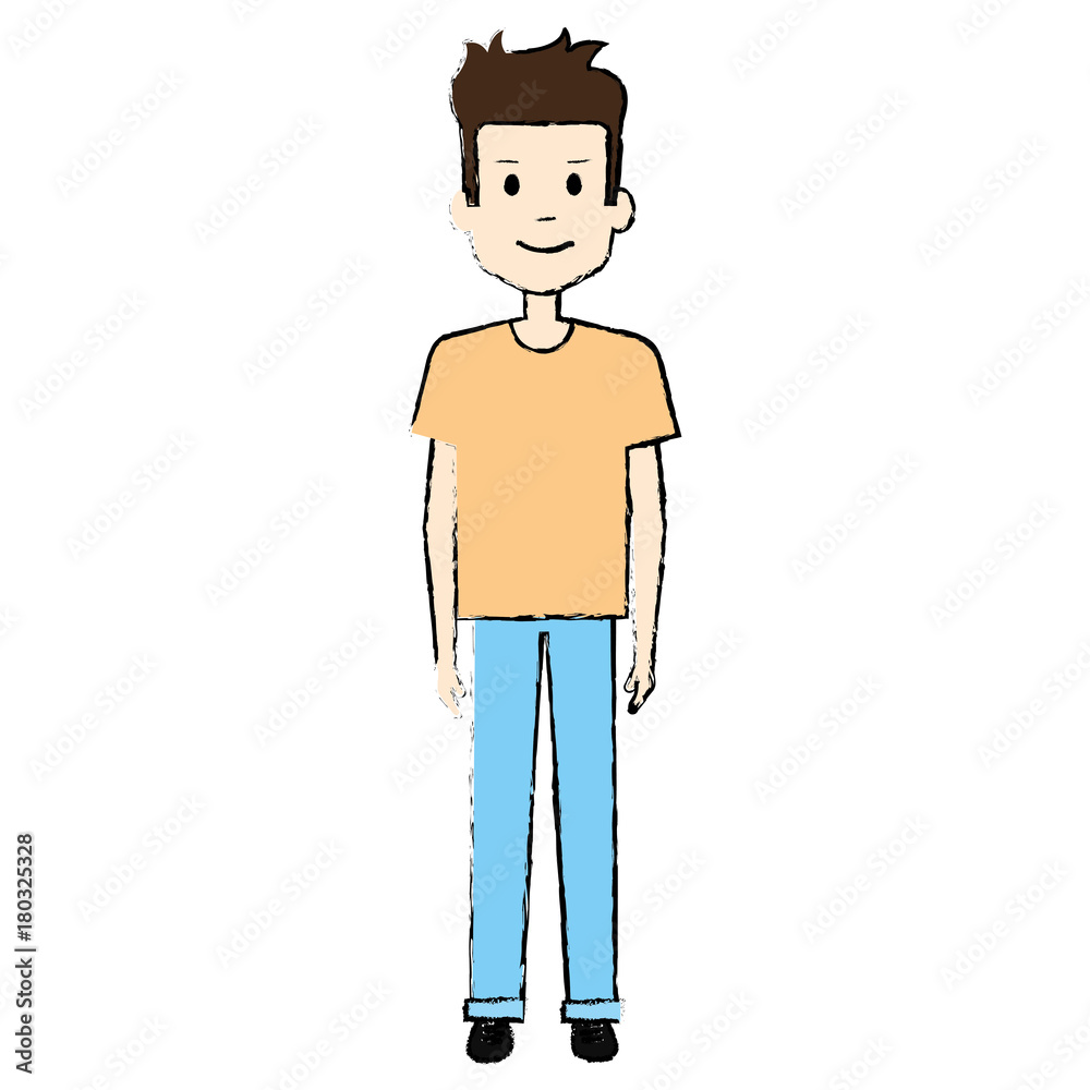 young man avatar character vector illustration design young man avatar character vector illustration design