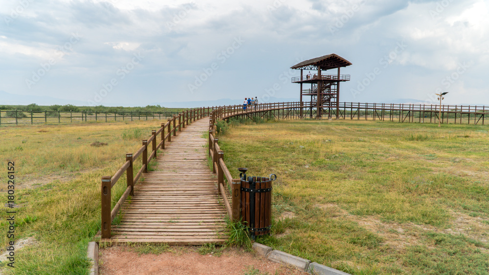 Landscape and Sultanmarshes bird paradise next to erciyes mountain, Kayseri Landscape and Sultanmarshes bird paradise next to erciyes mountain, Kayseri