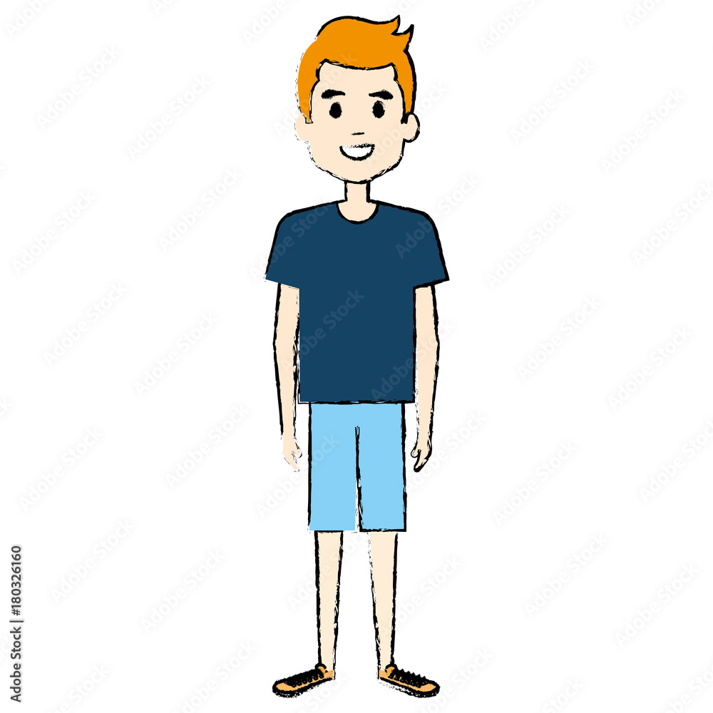 young man avatar character vector illustration design young man avatar character vector illustration design