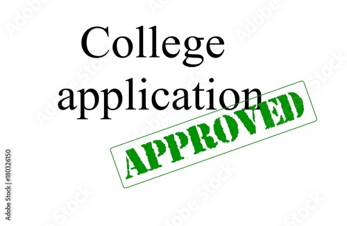 College application approved