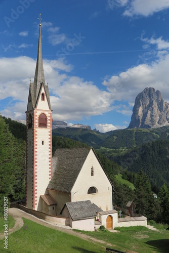 St.Jakobskirche in Gröden, Südtirol photo