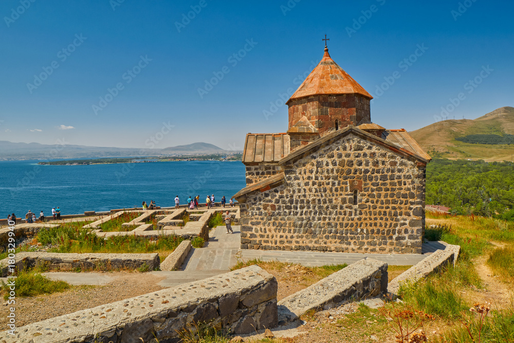 Sevanavank Monastery on Sevan Lake in Armenia
