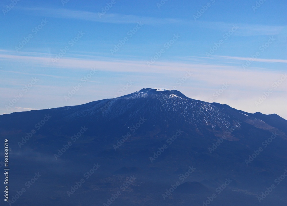 Italy, Sicily: View Etna Volcan.