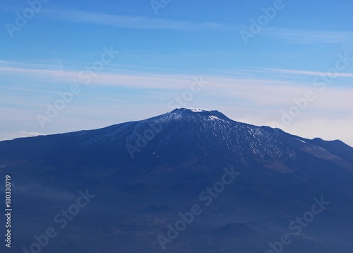 Italy, Sicily: View Etna Volcan.