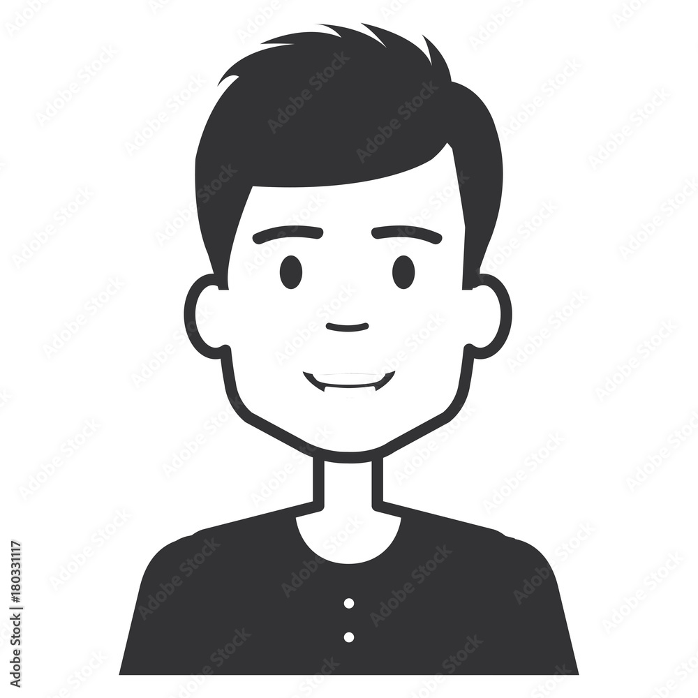 young man avatar character vector illustration design young man avatar character vector illustration design