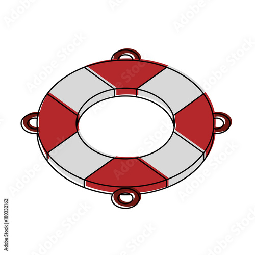 Lifesaver float symbol icon vector illustration graphic design