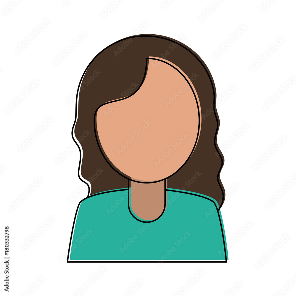 Nurse avatar profile icon vector illustration graphic design