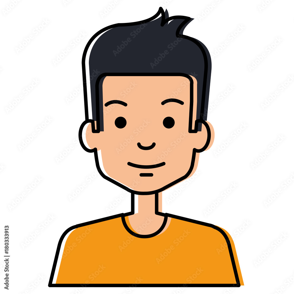 young man avatar character vector illustration design young man avatar character vector illustration design