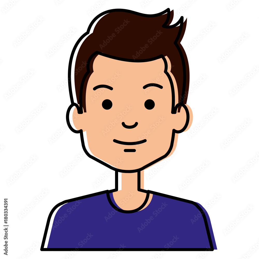 young man avatar character vector illustration design young man avatar character vector illustration design