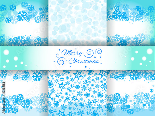 Christmas Backgrounds with Snowflakes