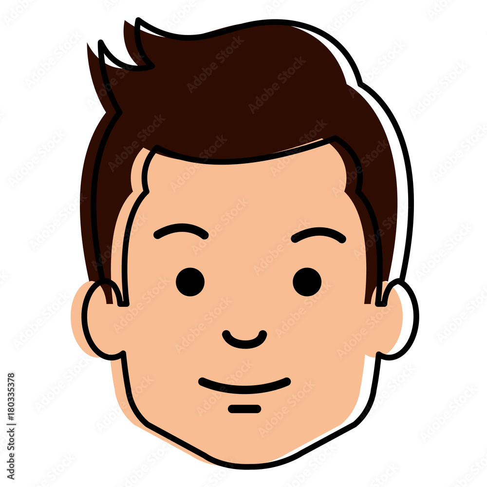 young man head avatar character vector illustration design young man head avatar character vector illustration design