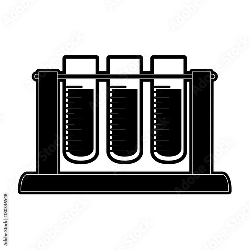 Medical test tubes icon vector illustration graphic design