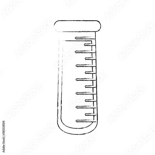 Medical test tube icon vector illustration graphic design