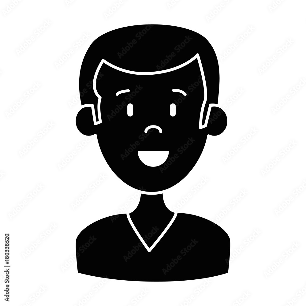 young man avatar character vector illustration design young man avatar character vector illustration design