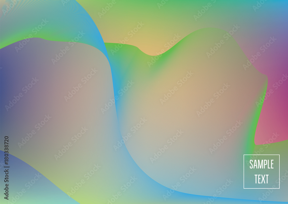 Iridescent neon colored minimal horizontal business background. Funky glitch banner, futuristic tech digital wallpaper. Bright colors pearlescent sparkling vibrant illustration. Luxury modern design