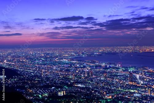 大阪、神戸の夜景 摩耶山掬星台からの眺め © Scirocco340