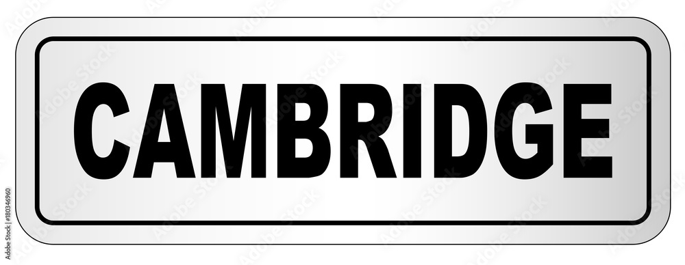 Cambridge City Nameplate