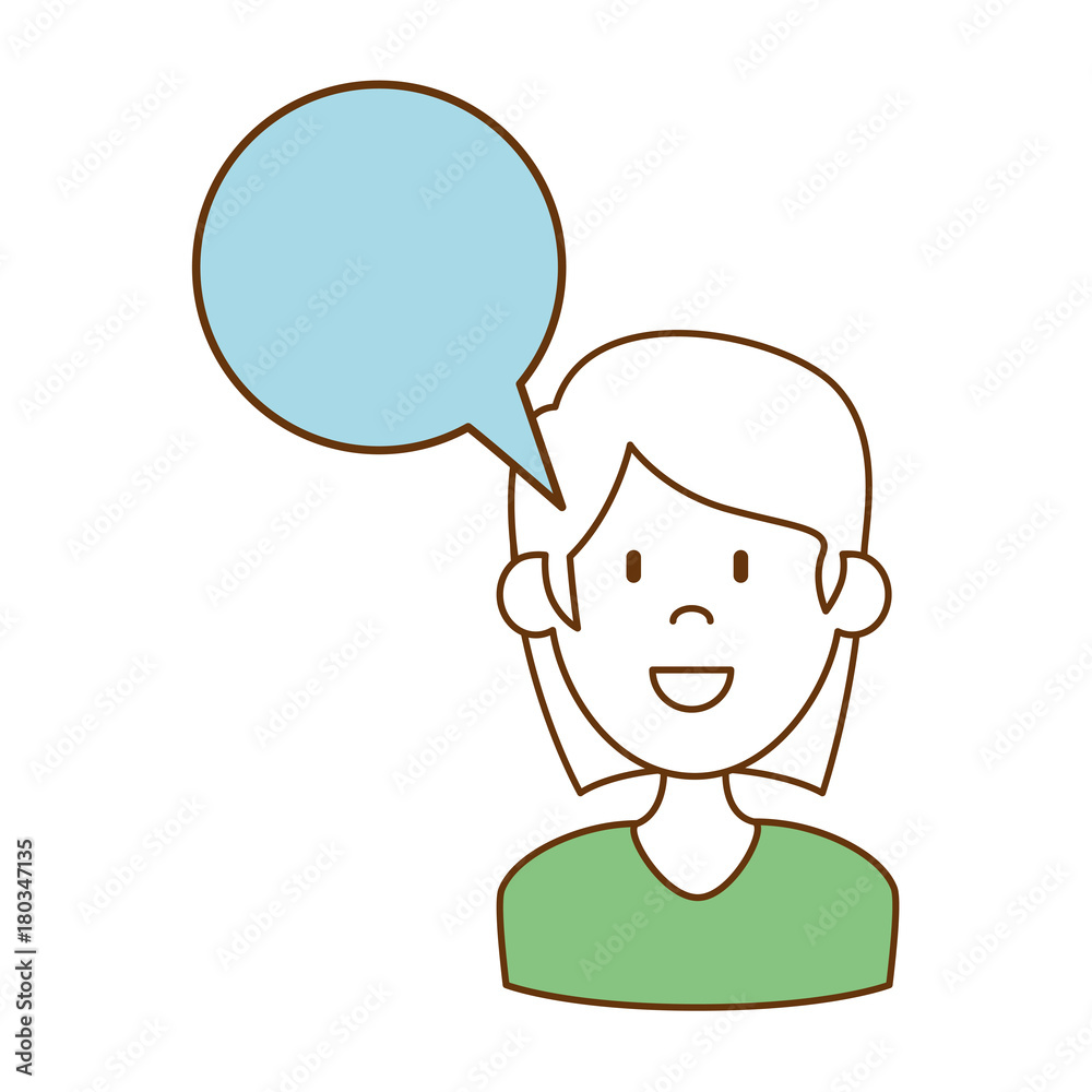 woman with speech bubble vector illustration design woman with speech bubble vector illustration design