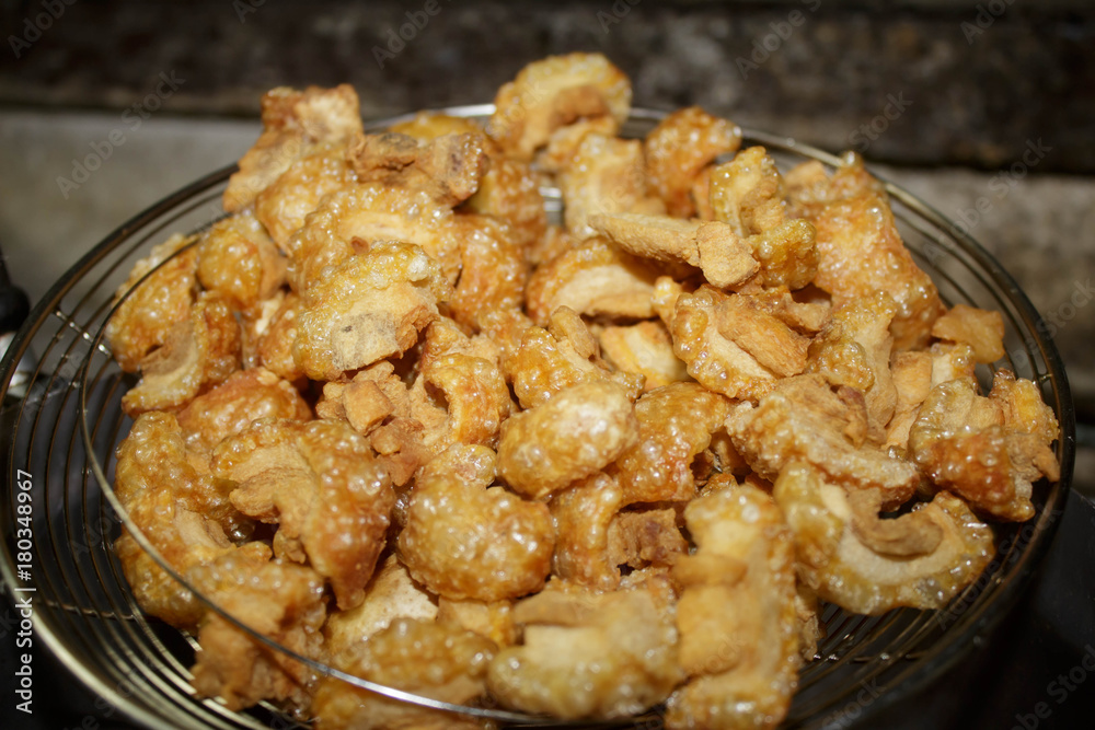 Pork crackling .fried Pork crackling .fried