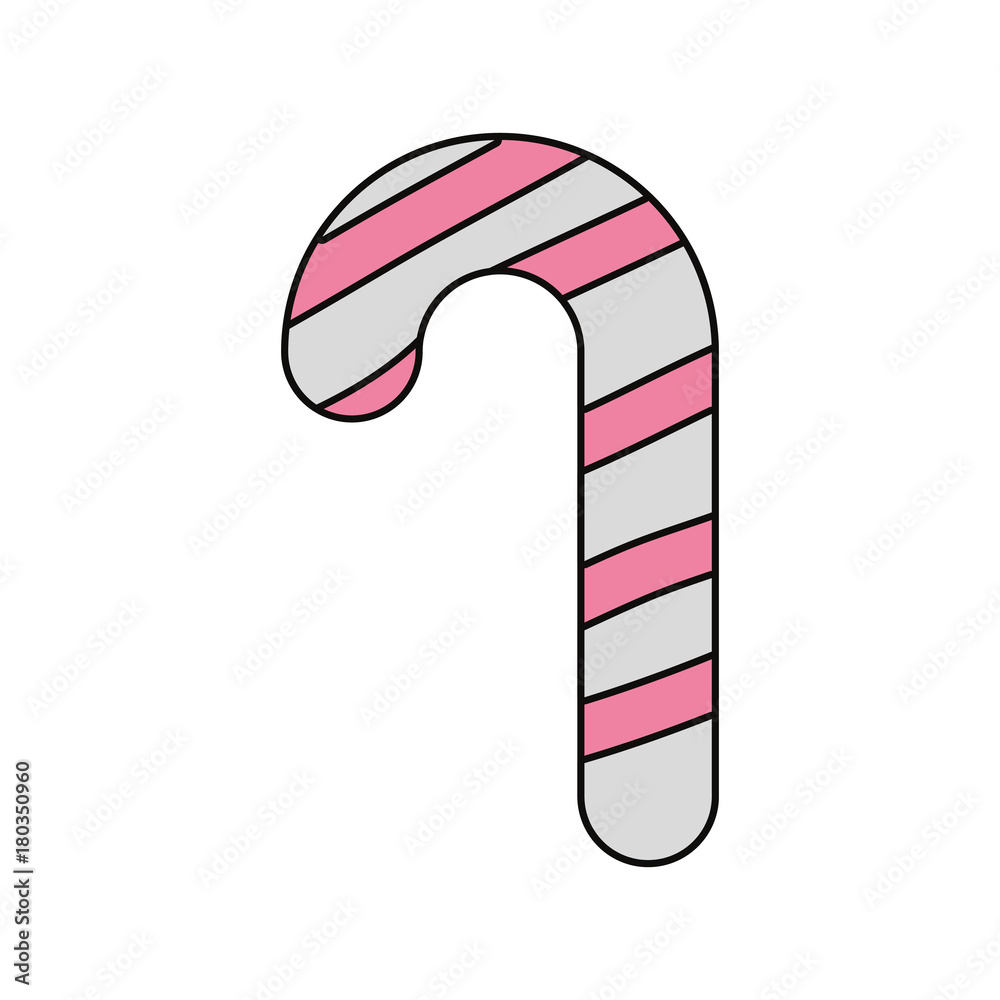 christmas stick icon over white background vector illustration christmas stick icon over white background vector illustration