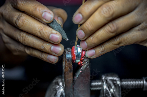 precious stones processing photo