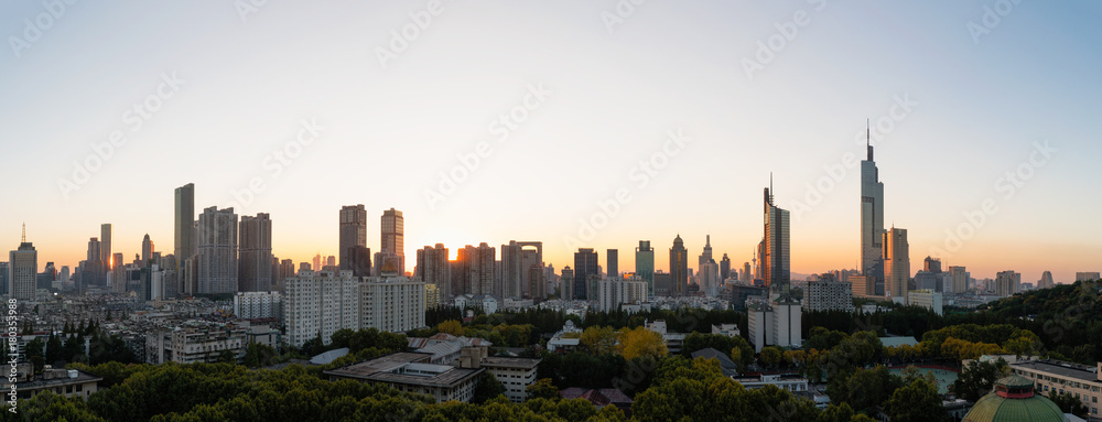 Nanjing City Sunset