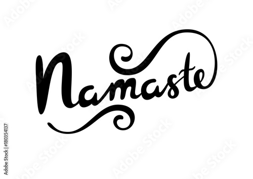 Namaste vector lettering.