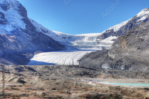 Athabasca Glacier in Jasper National Park, Canada photo